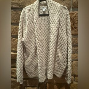 Cupcakes & Cashmere open front sweater with pocket. Medium extremely soft.